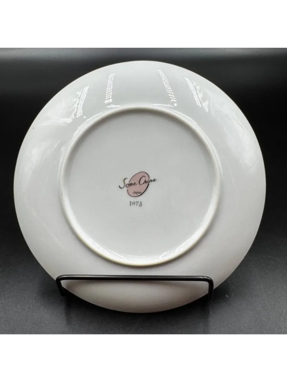 Vintage Sone China Japan 1873 Floral Porcelain Bread Plate Platinum Trim